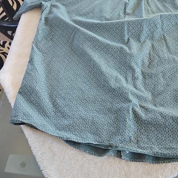 Cinch Teal Patterned Button Down Shirt - Picture 10 of 12